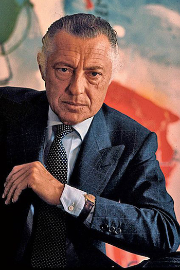 Gianni Agnelli watch over cuff