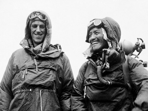 Sir Edmund Hillary and his Sherpa guide