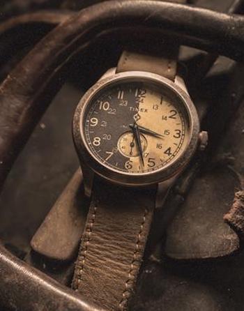 Timex x Shopworn American Documents handle