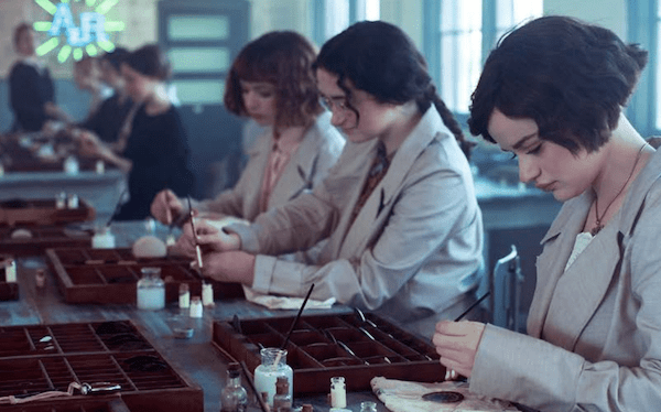 Radium girls at work