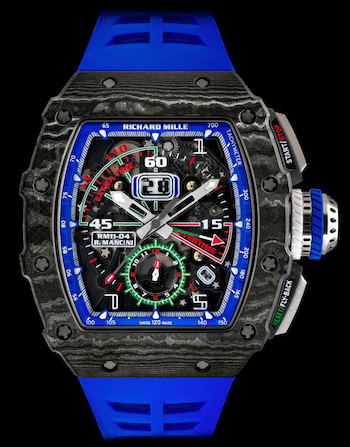 Roberto Mancini's Richard Mille head on